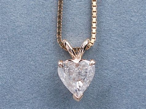 Diamond double heart shaped pendant necklace 14k yellow gold gp 1.80ct round cut. 1.00 CT HEART SHAPE DIAMOND PENDANT AND YELLOW GOLD CHAIN ...