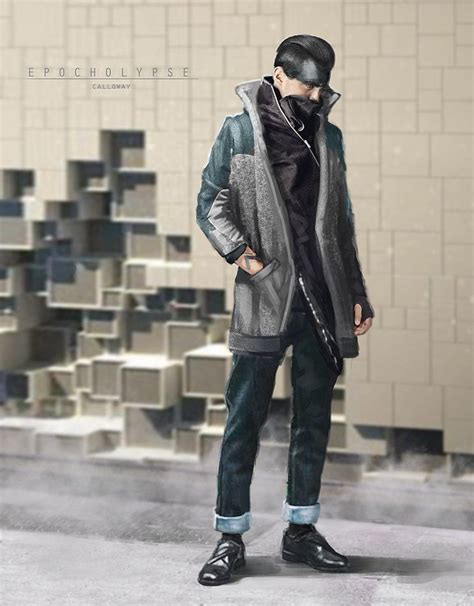 Pin By Dai On Cyberpunk Characters Winter Outfits Men Sketches