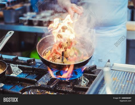 Chef Cooking Image And Photo Free Trial Bigstock