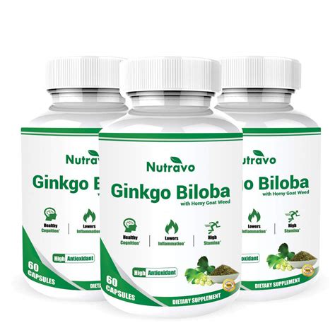 Buy Nutravo Pure Natural Ginkgo Biloba With Horny Goat Weed Extract