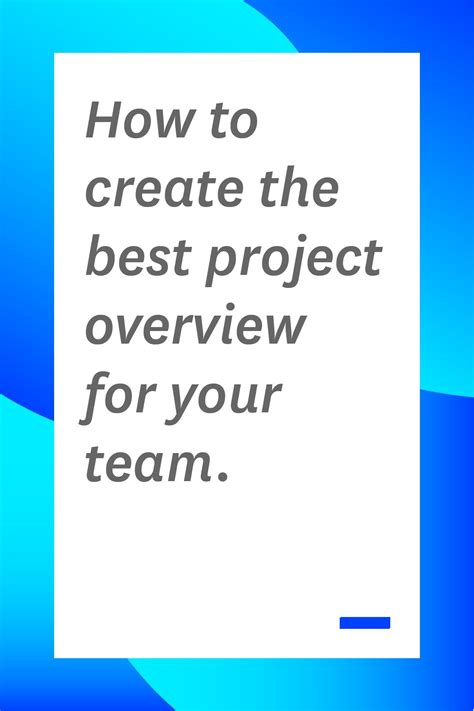 How To Create The Best Project Overview For Your Team Toggl Blog