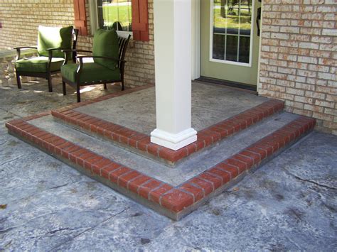 Concrete Front Porch Makeover Baluster And Floor Designs Front Porch