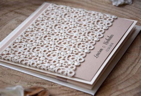 Ivory Lace Wedding Invitations Elegant Lace Wedding Invitations