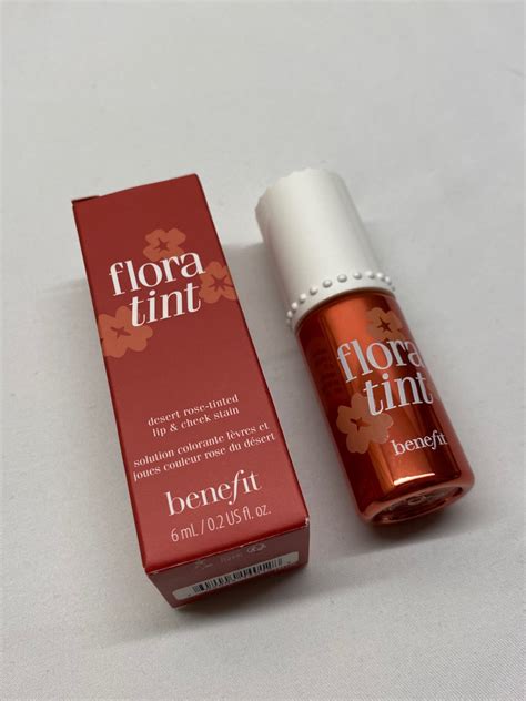 Benefit Cosmetics Flora Tint Desert Rose Tinted Lip And Cheek Stain On
