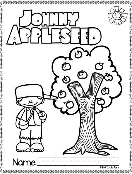 Johnny Appleseed Emergent Reader (7 pages plus cover) TWO sizes