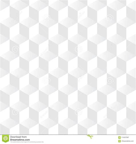 Abstract 3d Cube Pattern Background White 3d Box Seamless Background