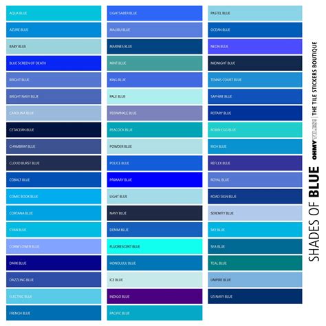 Blue Solid Color Chart Not Sure About Which Shade Of Blue You Like The