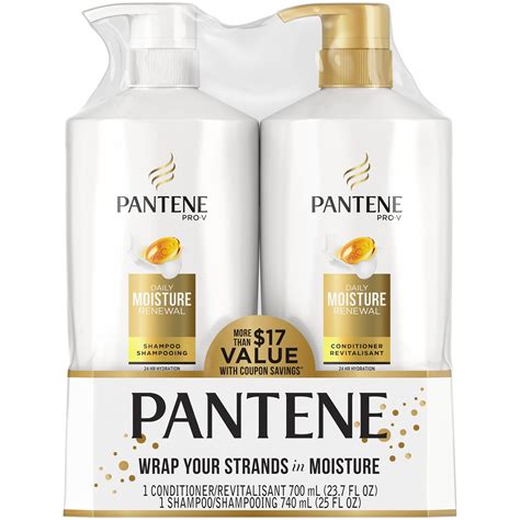 Pantene Pro V Daily Moisture Renewal Shampoo And Conditioner Dual Pack