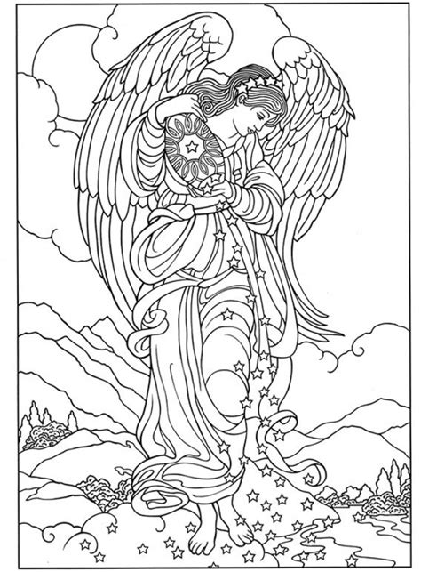 20 Free Printable Angel Coloring Pages For Adults