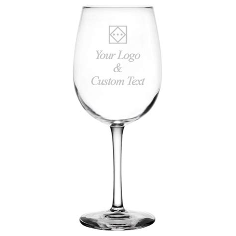 Personalized Wine Glass Custom Engraved Text And Logo Northwest Ts