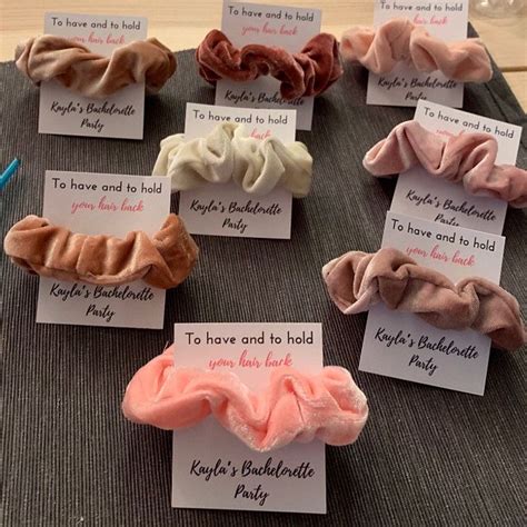 Bachelorette Party Favor Scrunchie Hair Ties To Have And To Hold Your Hair Back