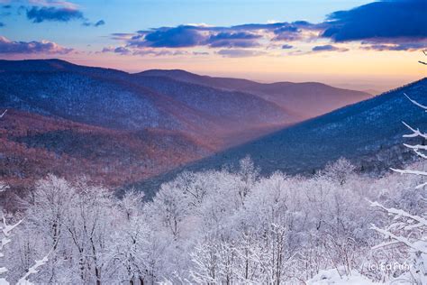 Winter View Of The Piedmont Shenandoah National Park Ed Fuhr