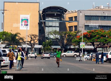 Street Off Cairo Road Cbd Lusaka Zambia Stock Photo Alamy