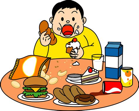 Obese Man Is Eating Too Much Clipart Free Download Transparent Png