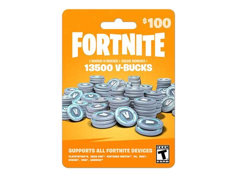 Fortnite 10000 In Game Currency T Card 13500 V Bucks All