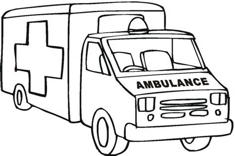 Malbuch Ambulance Rescue Car Zum Ausdrucken Online