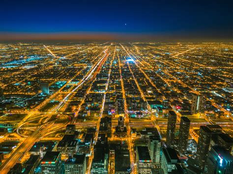 A bird's eye view shows rows and rows of vibrant tulips that pop up from mid april to mid may. Bird's Eye View Photography Of City With Lights · Free ...
