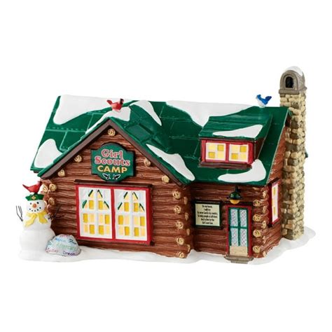 Department 56 Snow Village 4050982 Girl Scouts Camp