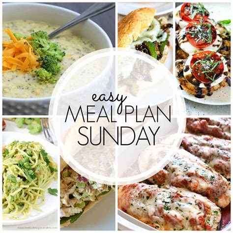 Easy Meal Plan Sunday Week 61