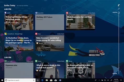 Microsoft Releases Super Exciting Windows 10 Preview Brings Timeline