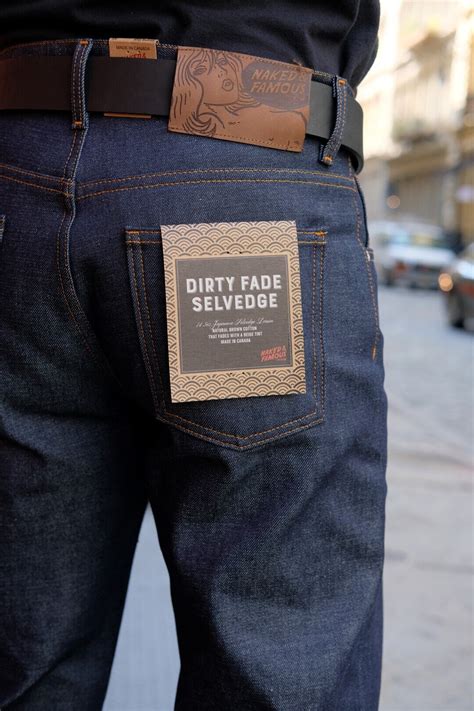 Strong Guy Dirty Fade Stretch Selvedge Naked Famous Denim