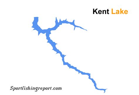 It offers trout fishing but is difficult to access. Kent Lake - Fish Reports & Map