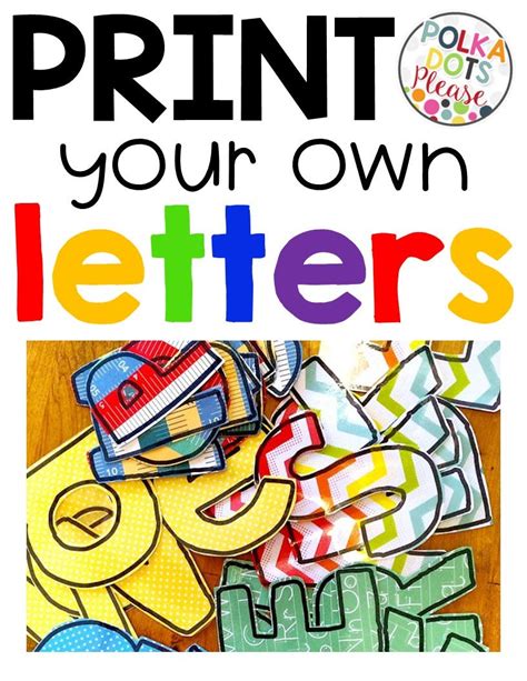 Ready To Make Your Own Letters For Free