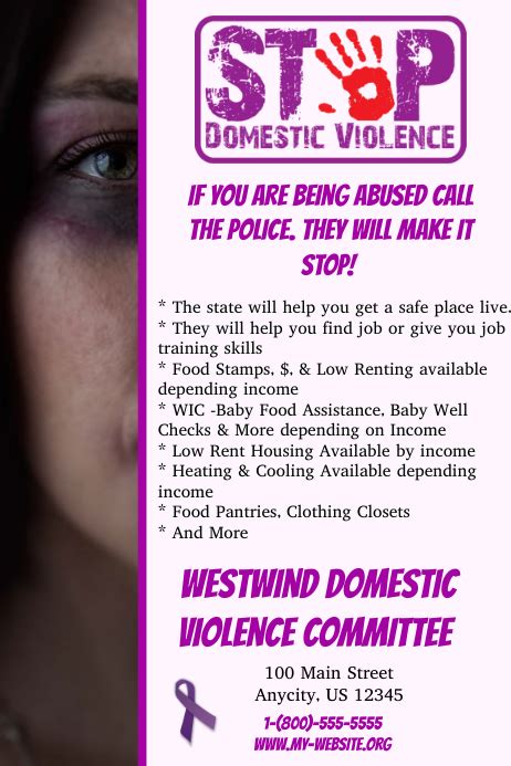 Copy Of Domestic Violence Postermywall