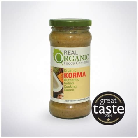 Real Organics Organic Korma Indian Cooking Sauce Eco Freaks Emporium