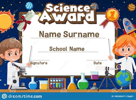 Simple Science Award Certificate Templates Thevanitydiaries