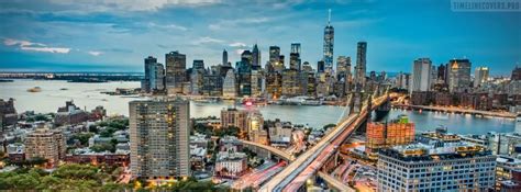 Panoramic View Of New York City Facebook Cover