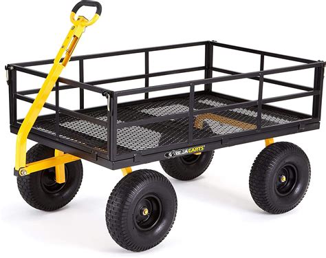 Gorilla Carts Gor1400 Com Heavy Duty Steel Utility Cart