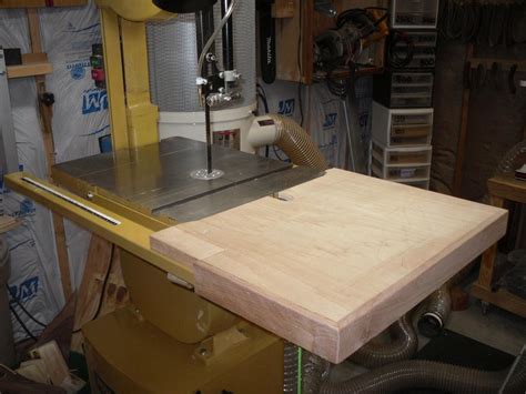 Powermatic 14 Band Saw Table Extension Woodworking Project By Kelly