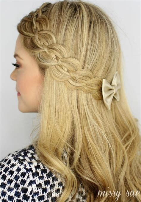 Beautiful Lacy Braided Half Up Half Down Hairstyle Styles Weekly