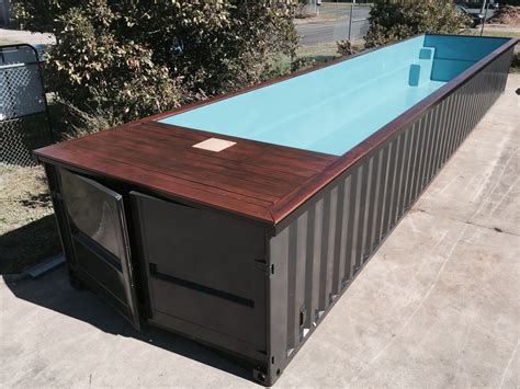 At around 8' tall, and 20' to 40' in length, a converted shipping container can make a great exercise lap pool or party spot. Above -Ground | Container pool, Shipping container pool ...