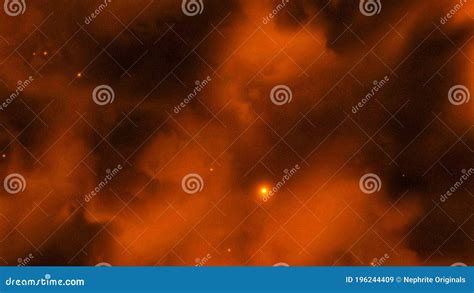 Pure Orange Rainbow Nebula Collection Illustration Stock