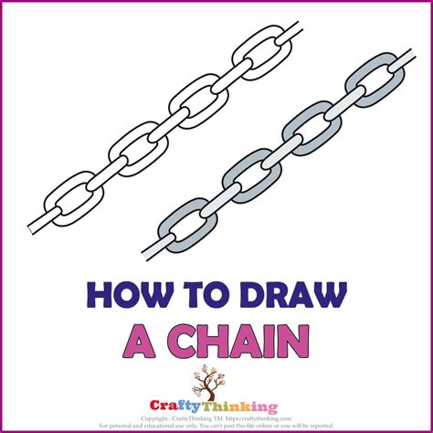 Draw Chain How To Draw A Chain Craftythinking
