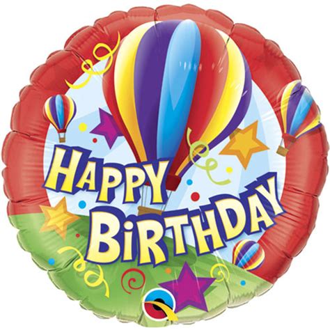 Happy Birthday Hot Air Balloon Uninflated