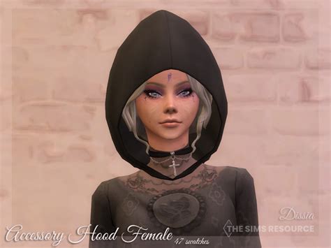 The Sims 4 Accessory Hood Female By Dissia At Tsr Micat Game