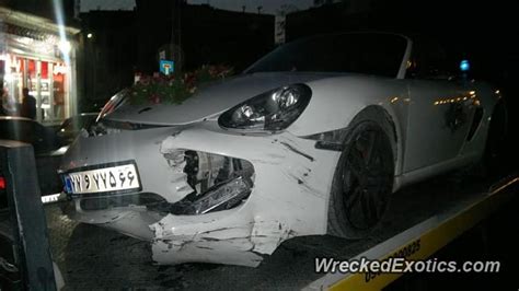 Porsche Boxster Crashed In Tehran Iran Auto Repair Porsche Boxster