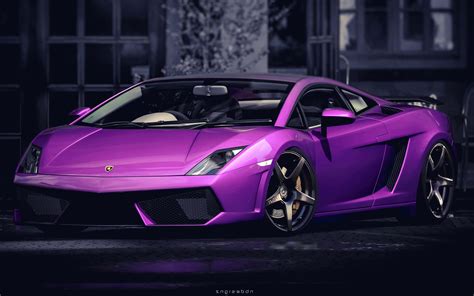 3840x2400 Lamborghini Gallardo Purple 4k Hd 4k Wallpapers Images