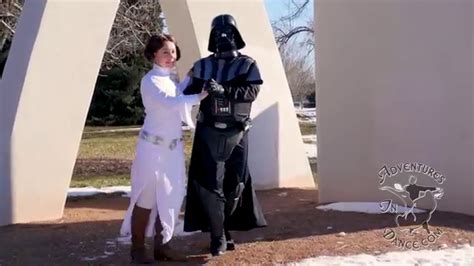 star wars darth vader and princess leia father daughter dance youtube