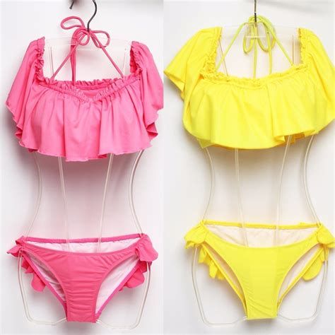 Leaf Chest Gathers Sexy Push Up Swimwear Female Patchwork Swimsuits