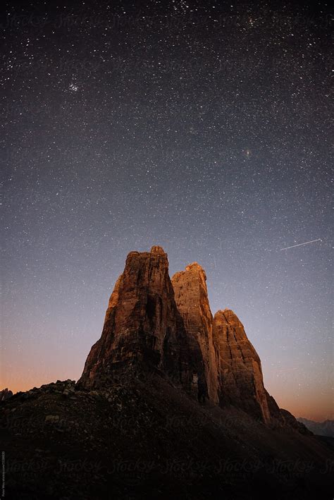 Tre Cime By Night By Stocksy Contributor Peter Wey Stocksy