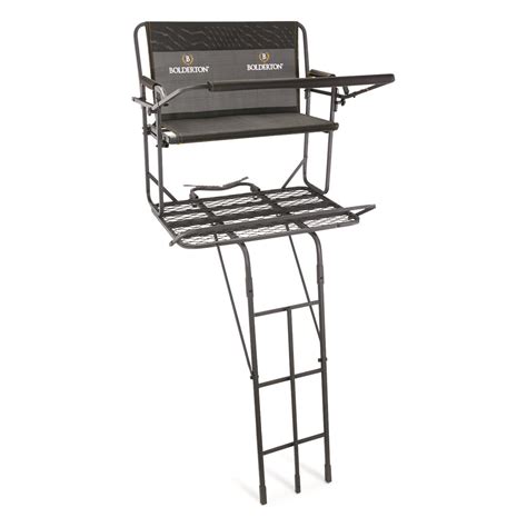 Guide Gear 22 Double Rail Ladderstand 723694 Ladder Tree Stands At