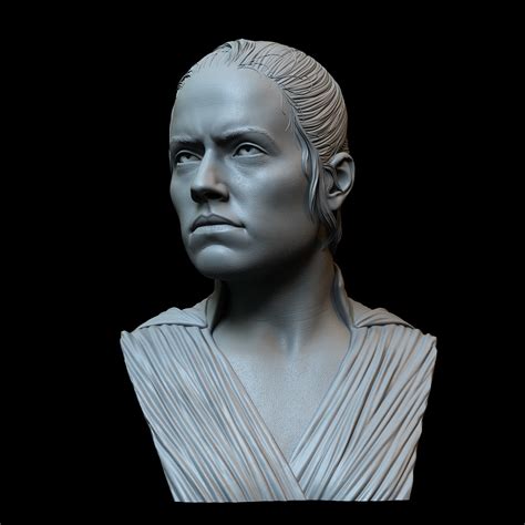 3d File Rey Skywalker Daisy Ridley From Star Wars・3d Print Design To Download・cults