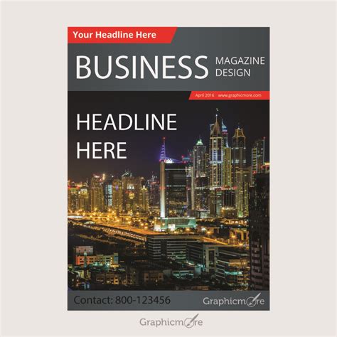 Business Magazine Cover Design Free Vector File
