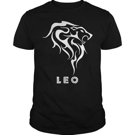 Tribal Leo Zodiac Sign T Shirt Official Shirts