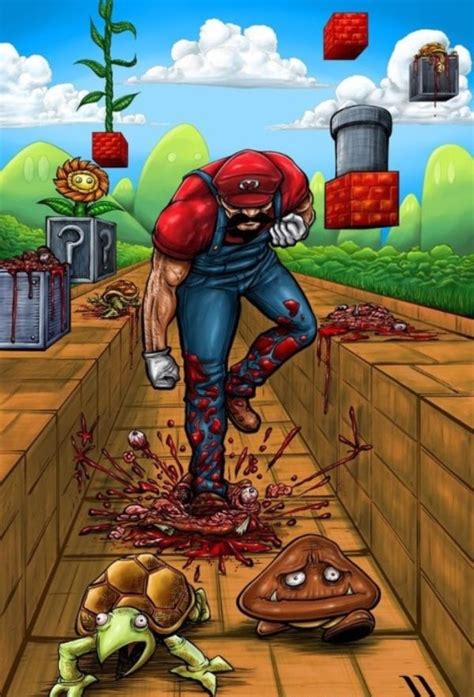 Photo Of The Week A Very Graphic Yet Realistic Mario Fanart Piece