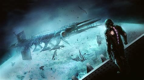 Picture Dead Space Isaac Clarke Space Fantasy Ship Vdeo 2560x1440